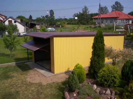 Garaż 6x3 Premium uchylny ze spadem na tył